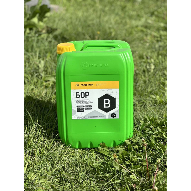 Мікродобриво Бор 20 л — концентрат для листкового та кореневого підживлення